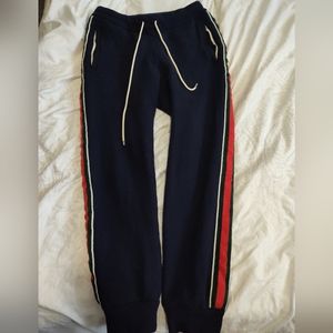 Gucci track suit bottoms, large, brand new, blue, wool.